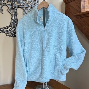 No Boundaries Light Blue Fleece Women's Sweater